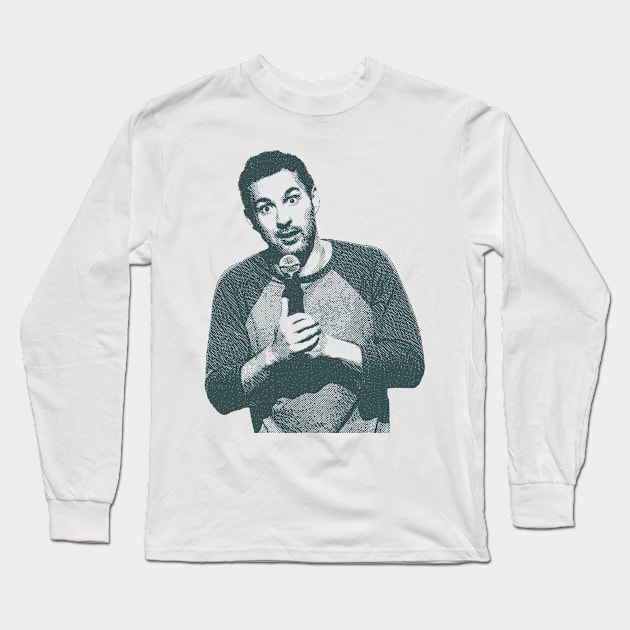 Comedian Mark Normand Portrait Long Sleeve T-Shirt by TeeTrendz